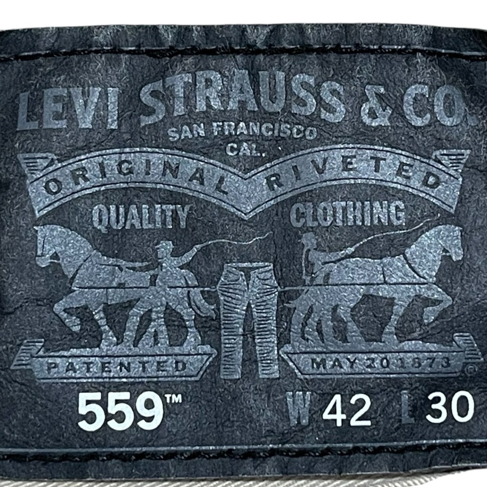 Levi's 559 Men's Straight Leg Relaxed Jeans - Soft Tan 42X30‎ - Picture 3 of 4